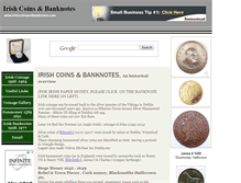 Tablet Screenshot of irishcoinsandbanknotes.com